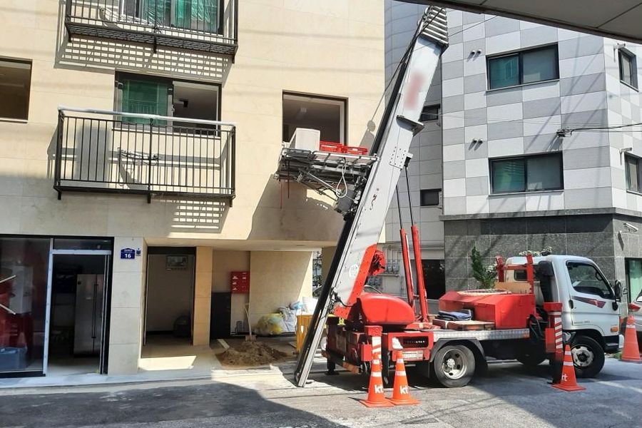 안산시 작업 당일 현장